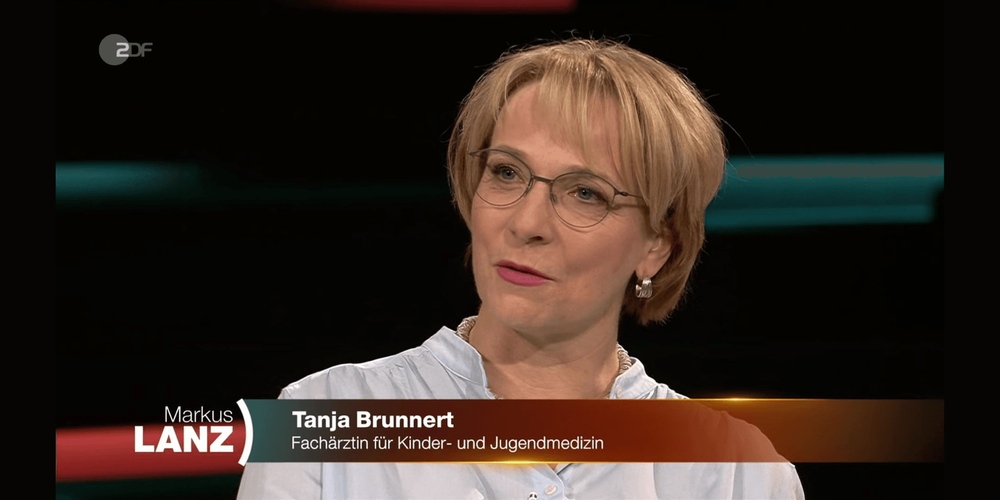 BVKJ-Bundespressesprecherin Dr. Tanja Brunnert war am 8. Februar 2024 zu Gast bei Markus Lanz